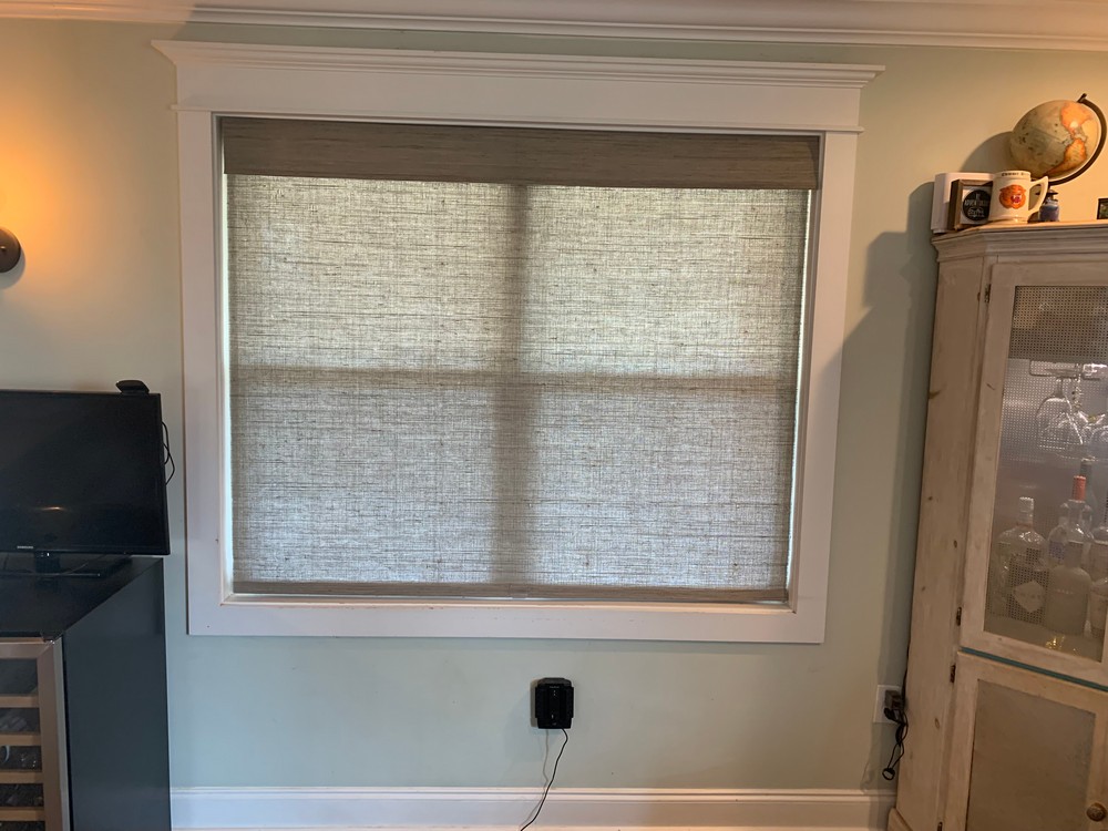 Wonderful Woven Wood Shade Installation on Shirley Cir in Anderson, SC